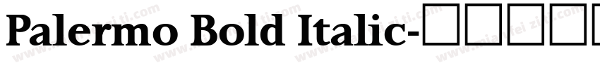 Palermo Bold Italic字体转换